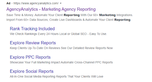 Google Ads Extensions Example Google Ads Extensions Example