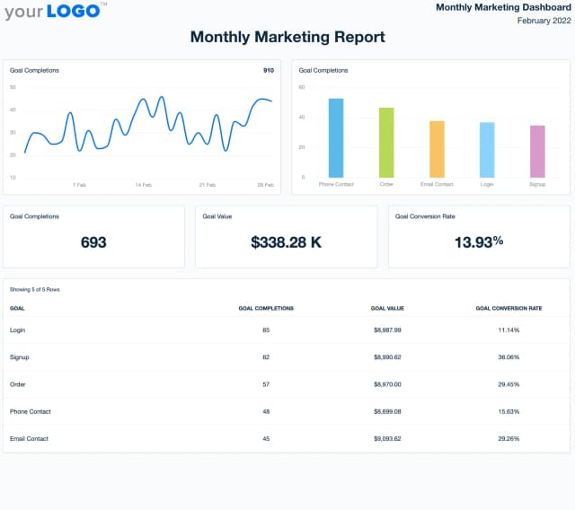 Monthly Report Template Example