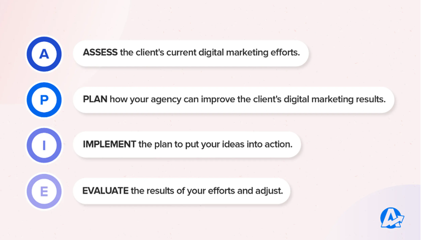 AgencyAnalytics-APIE Method: Assess, Plan, Implement, Evaluate