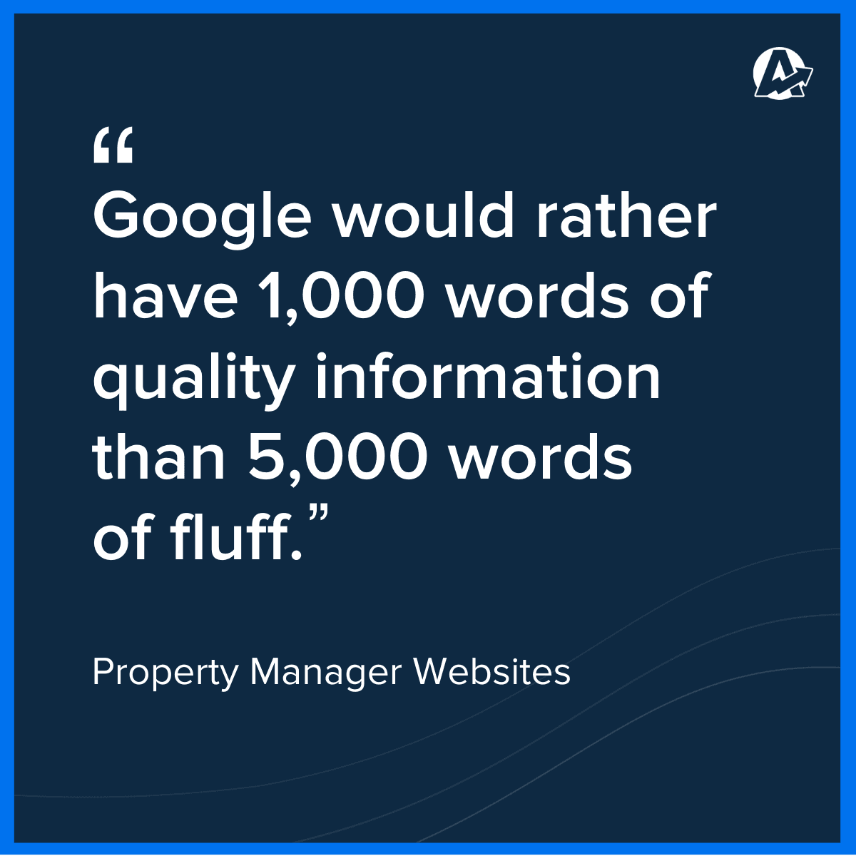 SEO Word Count Quote Property Manager Websites