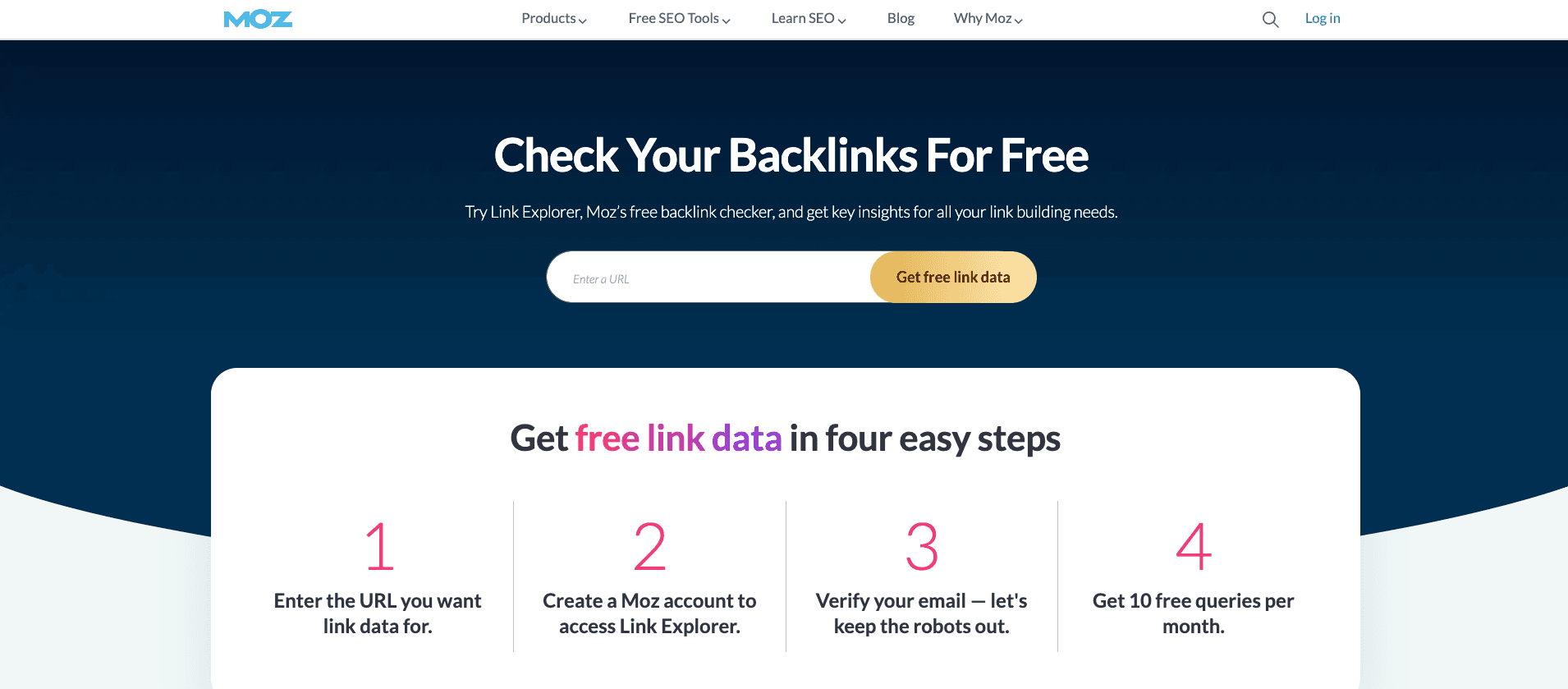 Moz link explorer Moz link explorer