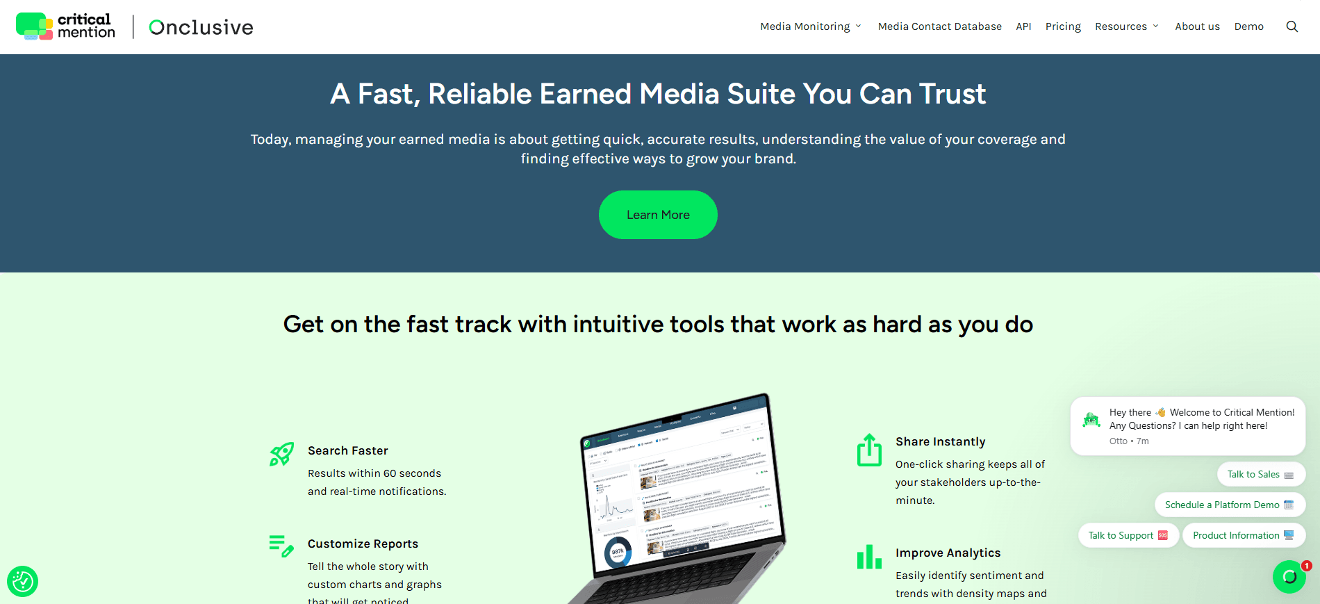 Critical Mention Share of Voice Tool - Homepage Critical Mention Share of Voice Tool - Homepage