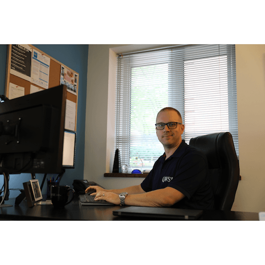 Mike Gualtieri Working In His Agency