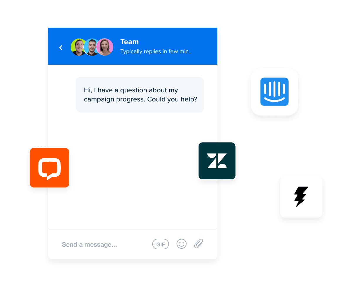 Client messaging chat box