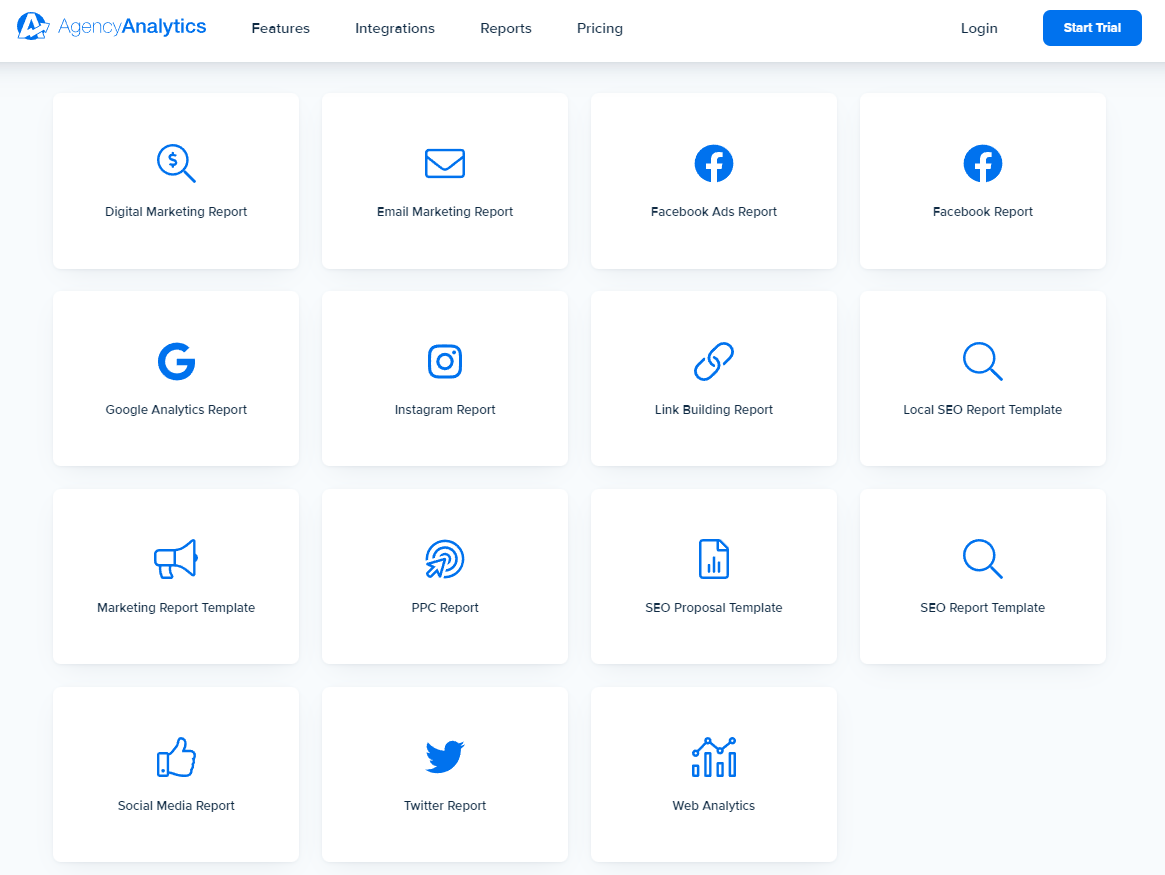 AgencyAnalytics Report Templates AgencyAnalytics Report Templates