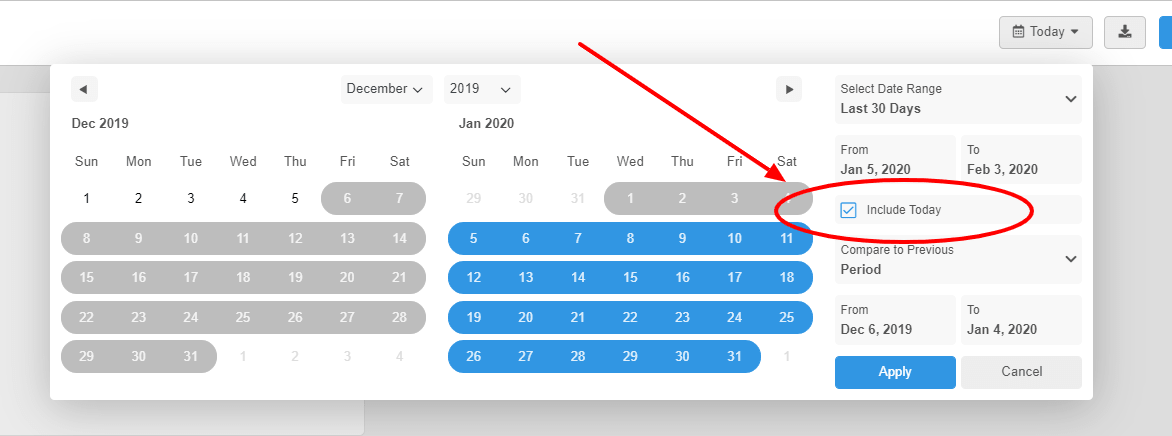 settings calendar