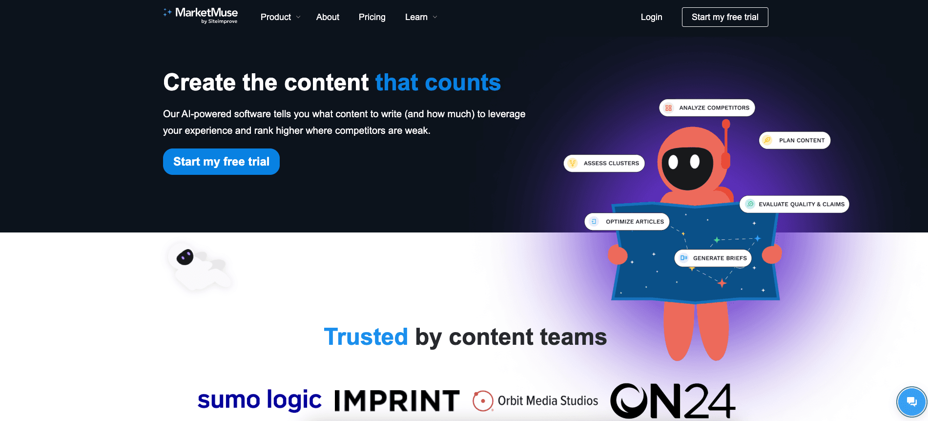 Marketmuse website Marketmuse website