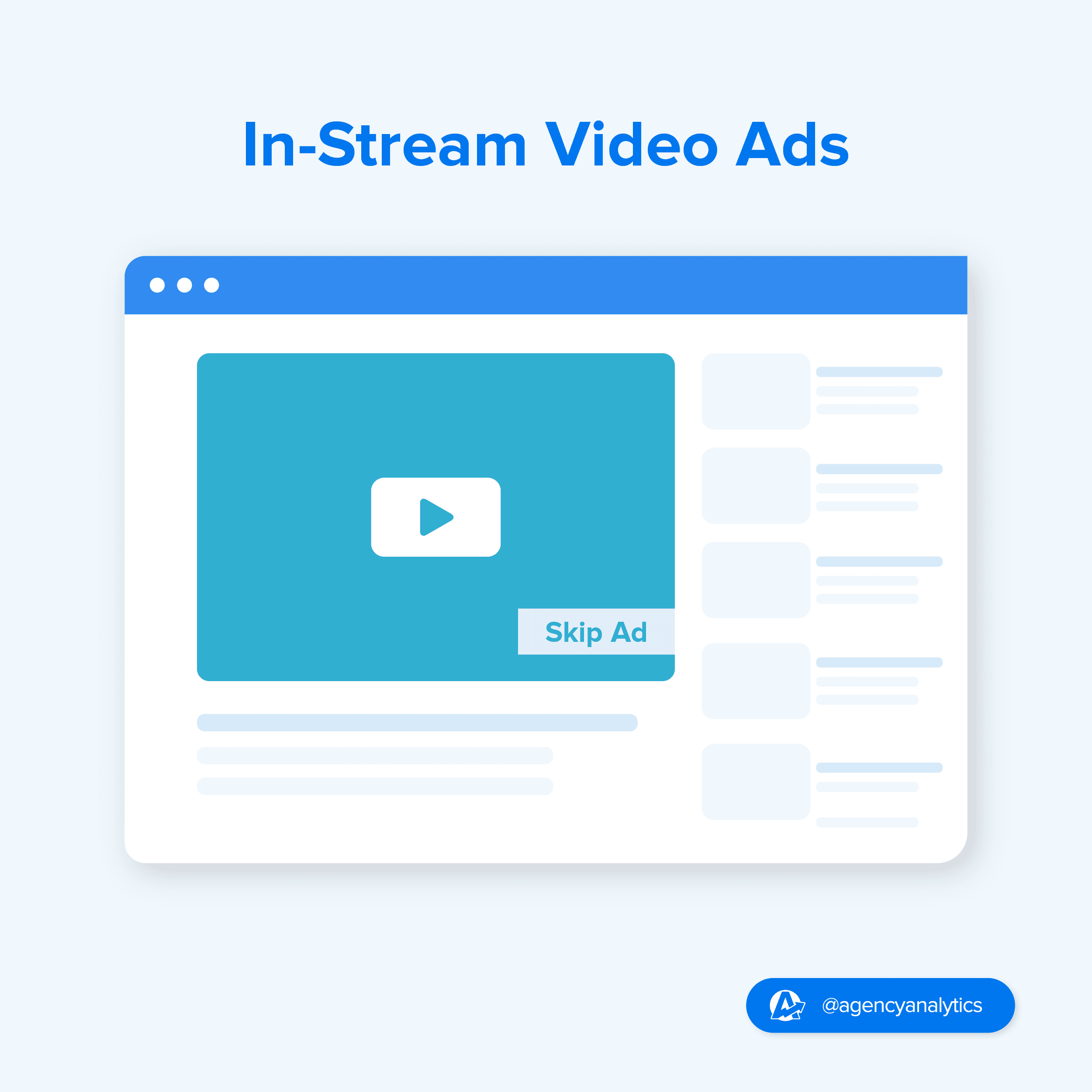 Illustration of In-Stream Video Ads