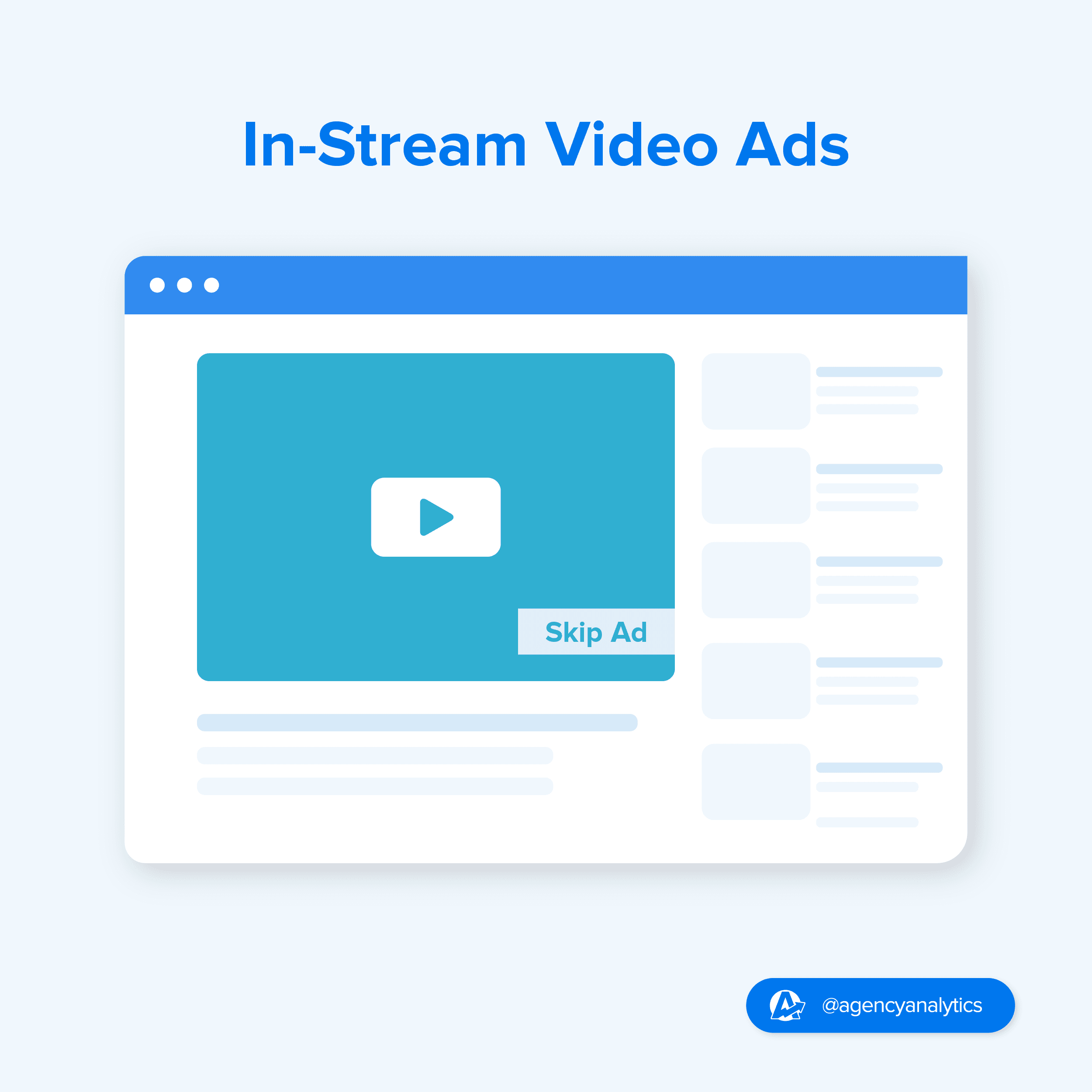 Illustration of In-Stream Video Ads Illustration of In-Stream Video Ads