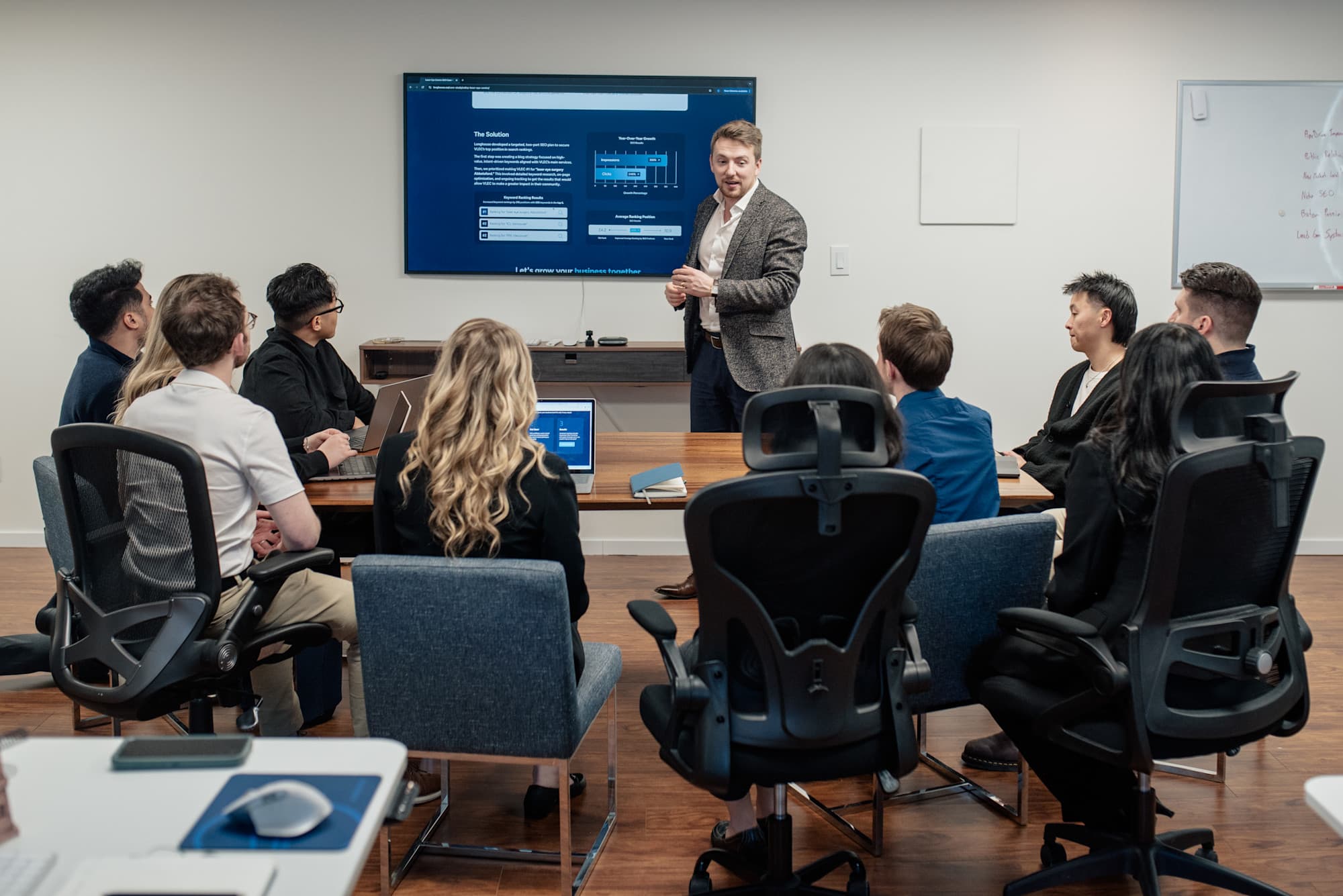 Keenan Beavis turned each Longhouse team member into a dedicated specialist for their clients. (Credit: Longhouse Branding & Marketing) Keenan Beavis turned each Longhouse team member into a dedicated specialist for their clients. (Credit: Longhouse Branding & Marketing)