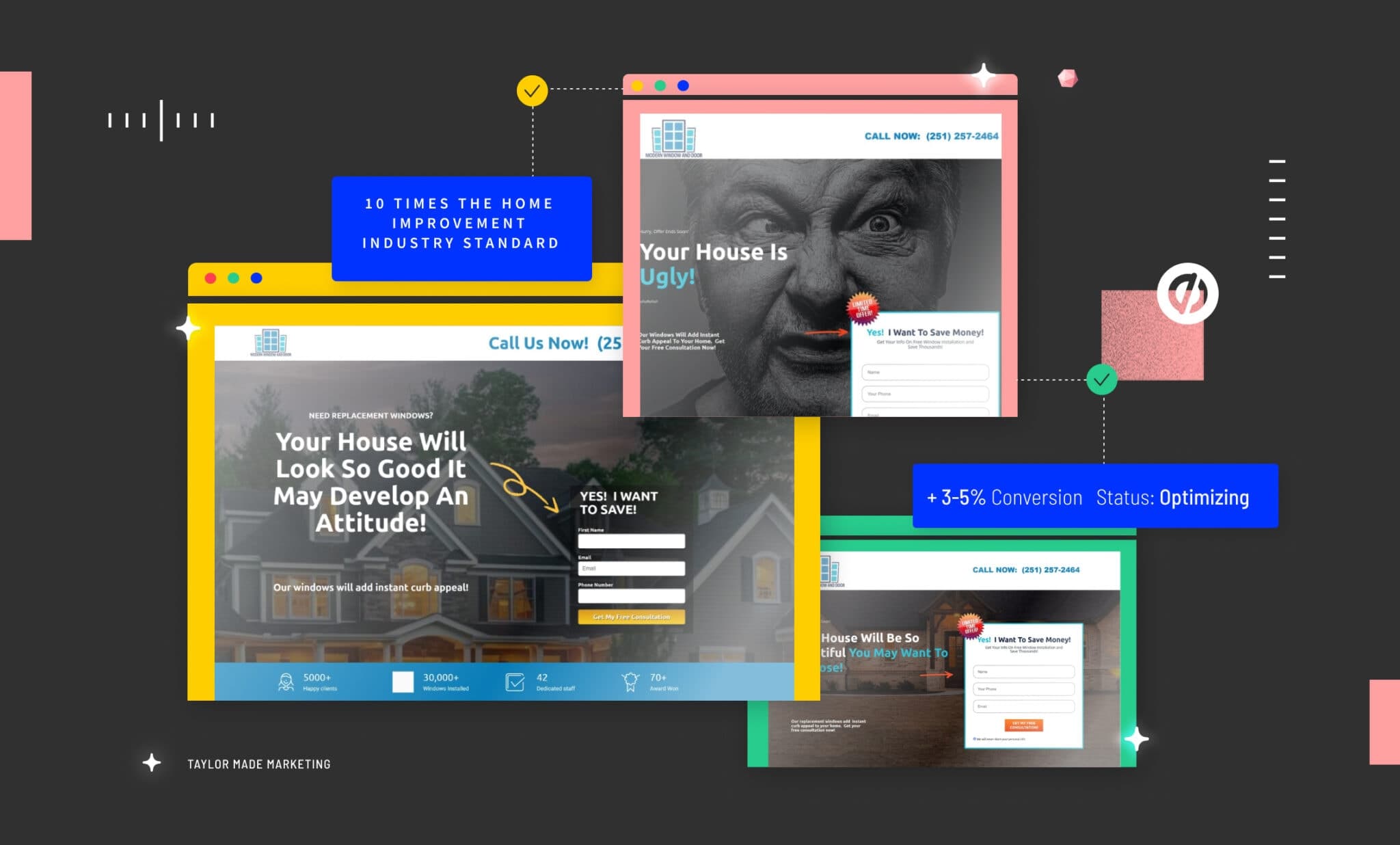 Taylor Made AI Landing Page Optimization Example Taylor Made AI Landing Page Optimization Example