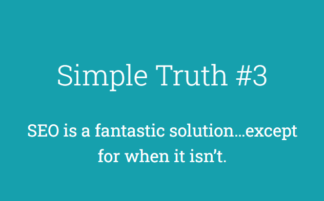 Floodlight SEO - Simple Truth #3