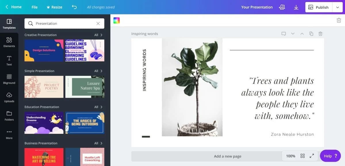 Canva platform