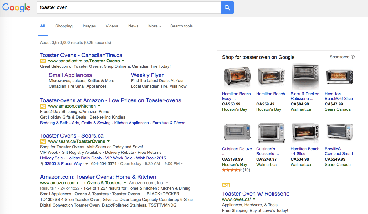 Google Search Results for Toaster Oven Keyword Intent Example  Google Search Results for Toaster Oven Keyword Intent Example