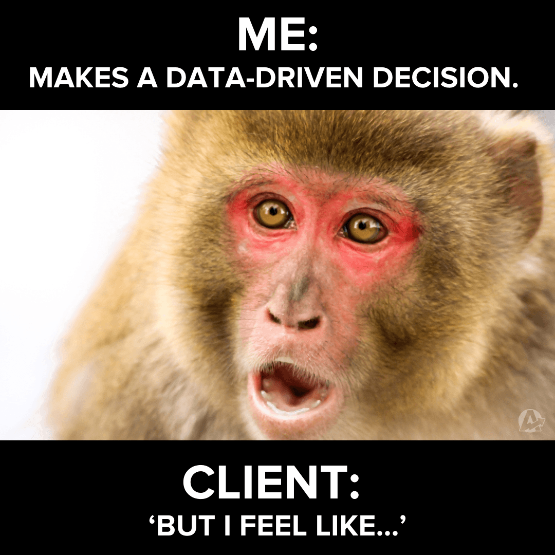Data Driven Decisions vs Gut Feeling Meme Data Driven Decisions vs Gut Feeling Meme