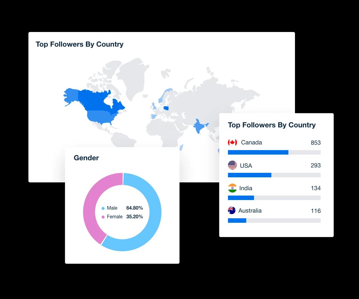 Analyze Audience Demographics with a social media reporting tool