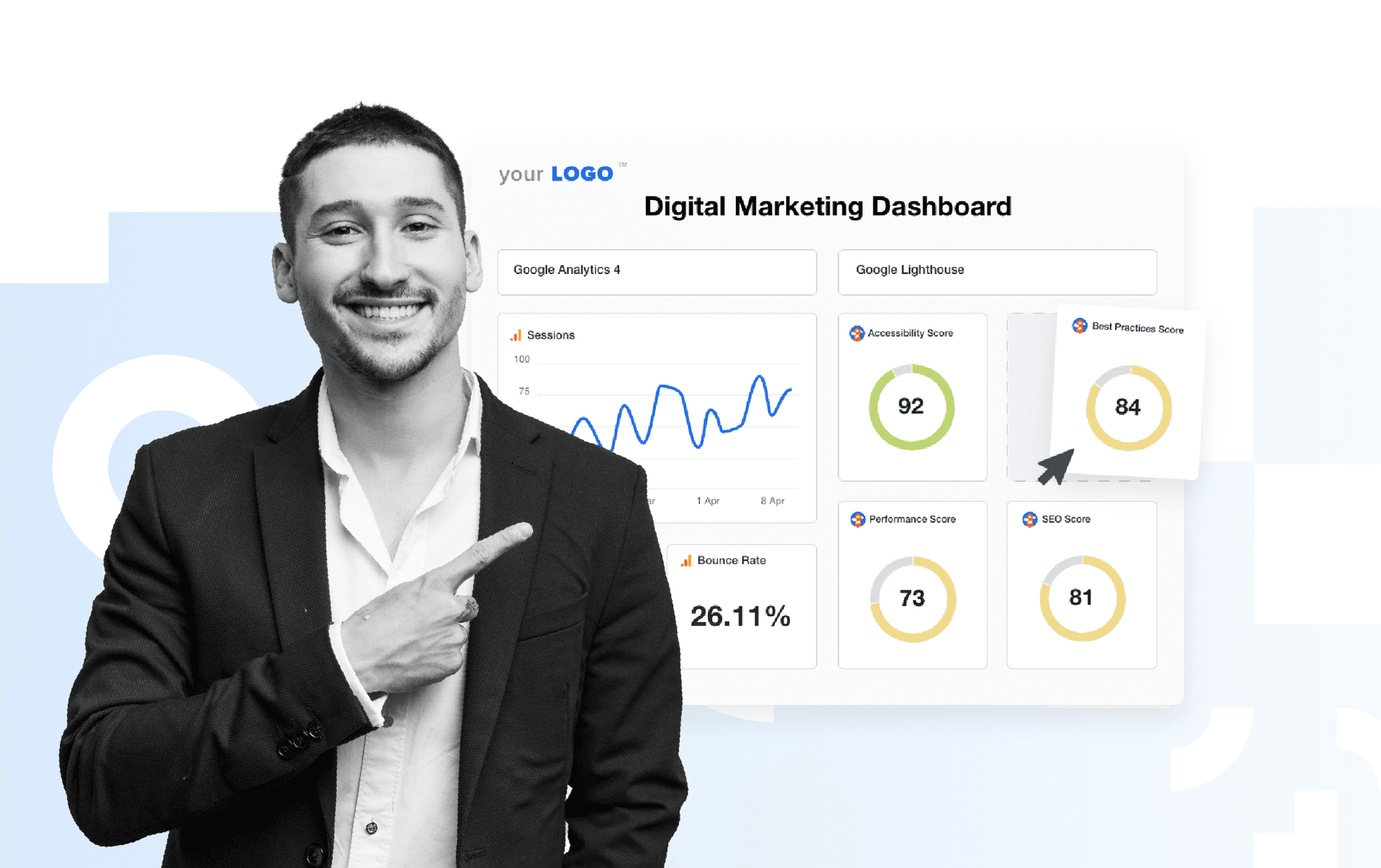 Dashboard reporting: How to build & optimize dashboards that deliver insights Blog hero image for an article called "Dashboard reporting: How to build and optimize dashboards"