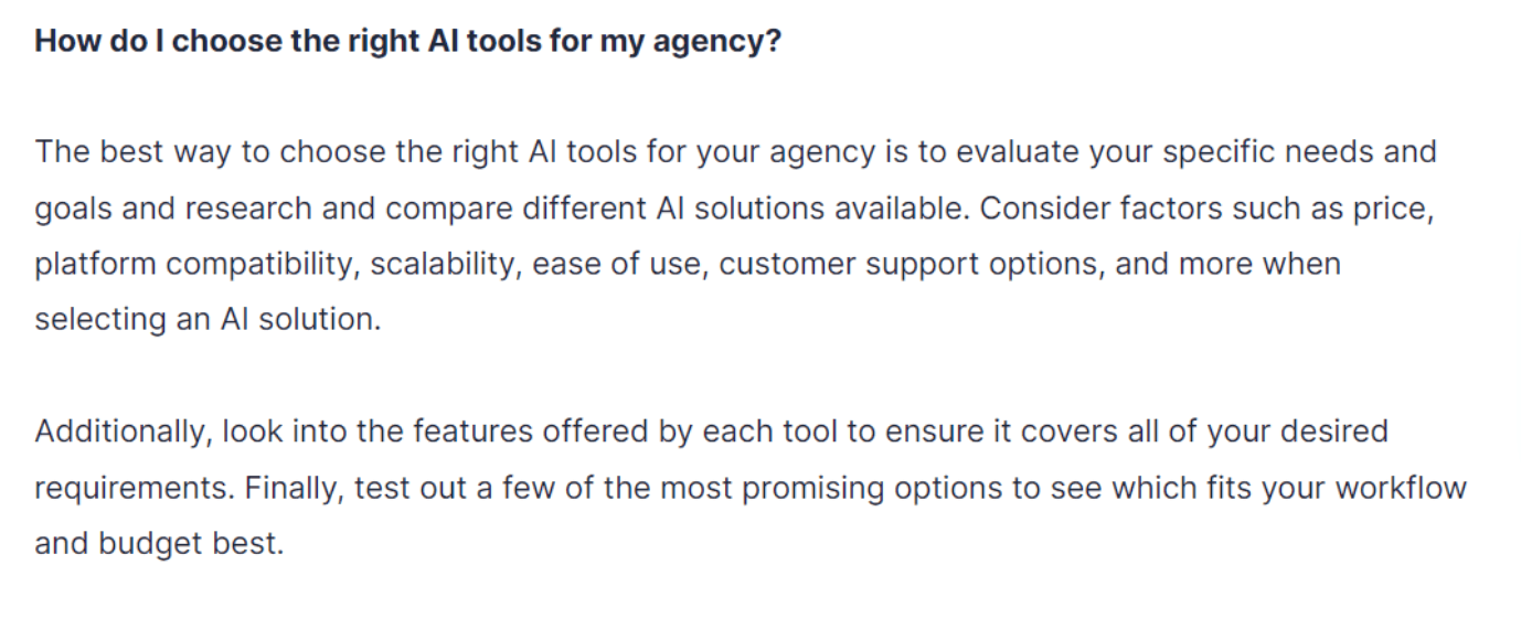 Jasper.ai Choosing AI Tool