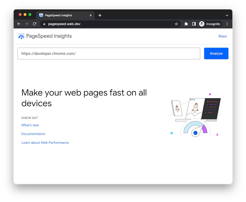 Google Page Speed Insights Tool