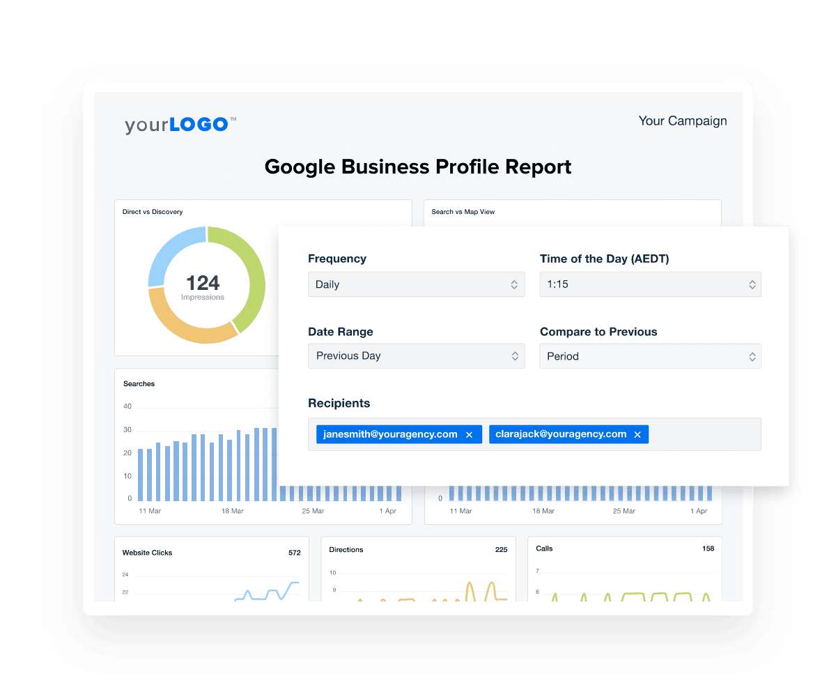Scheduling Options for Google Business Profile Reports
