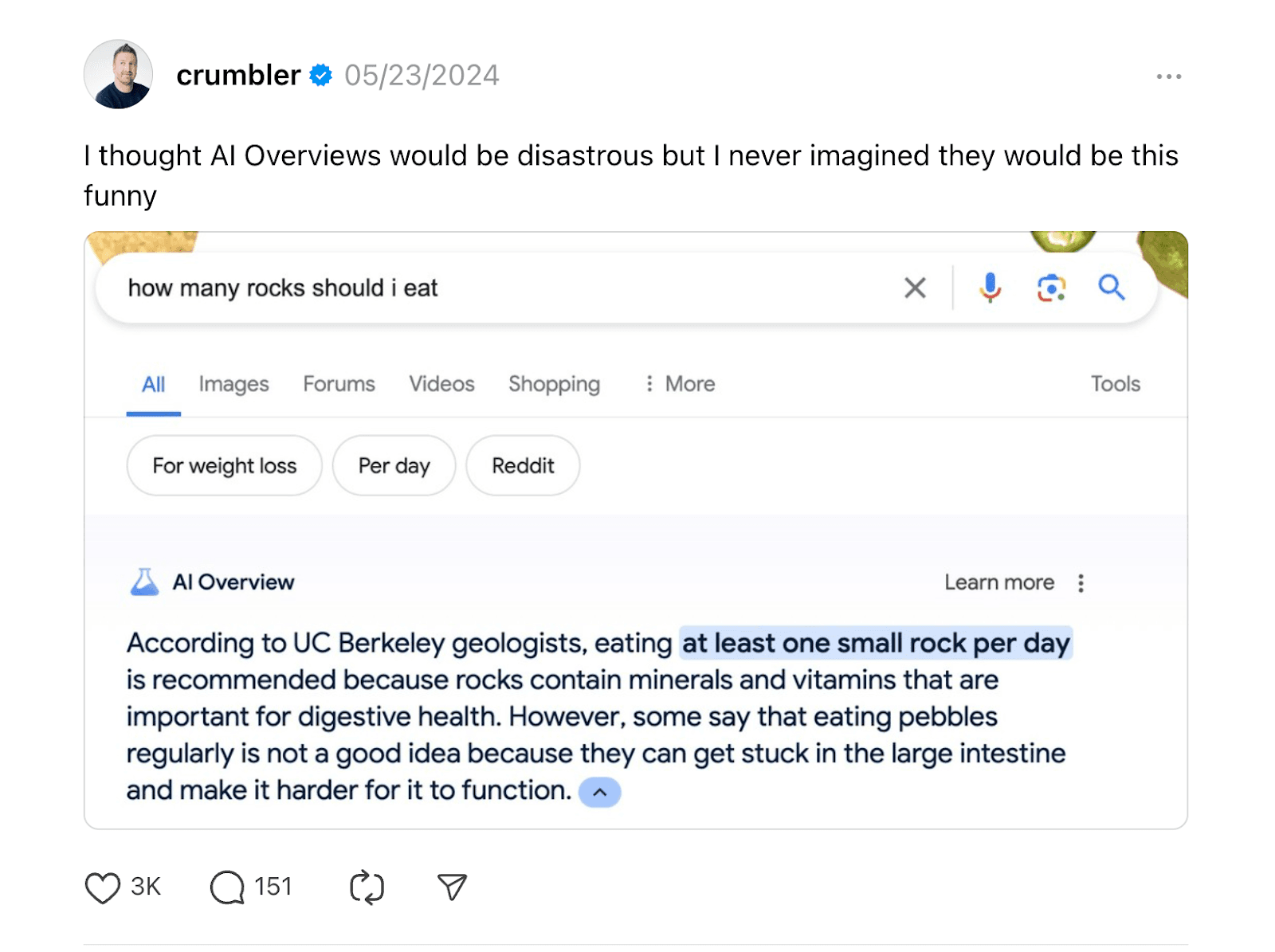 Google AI Overview Funny Google AI Overview Funny