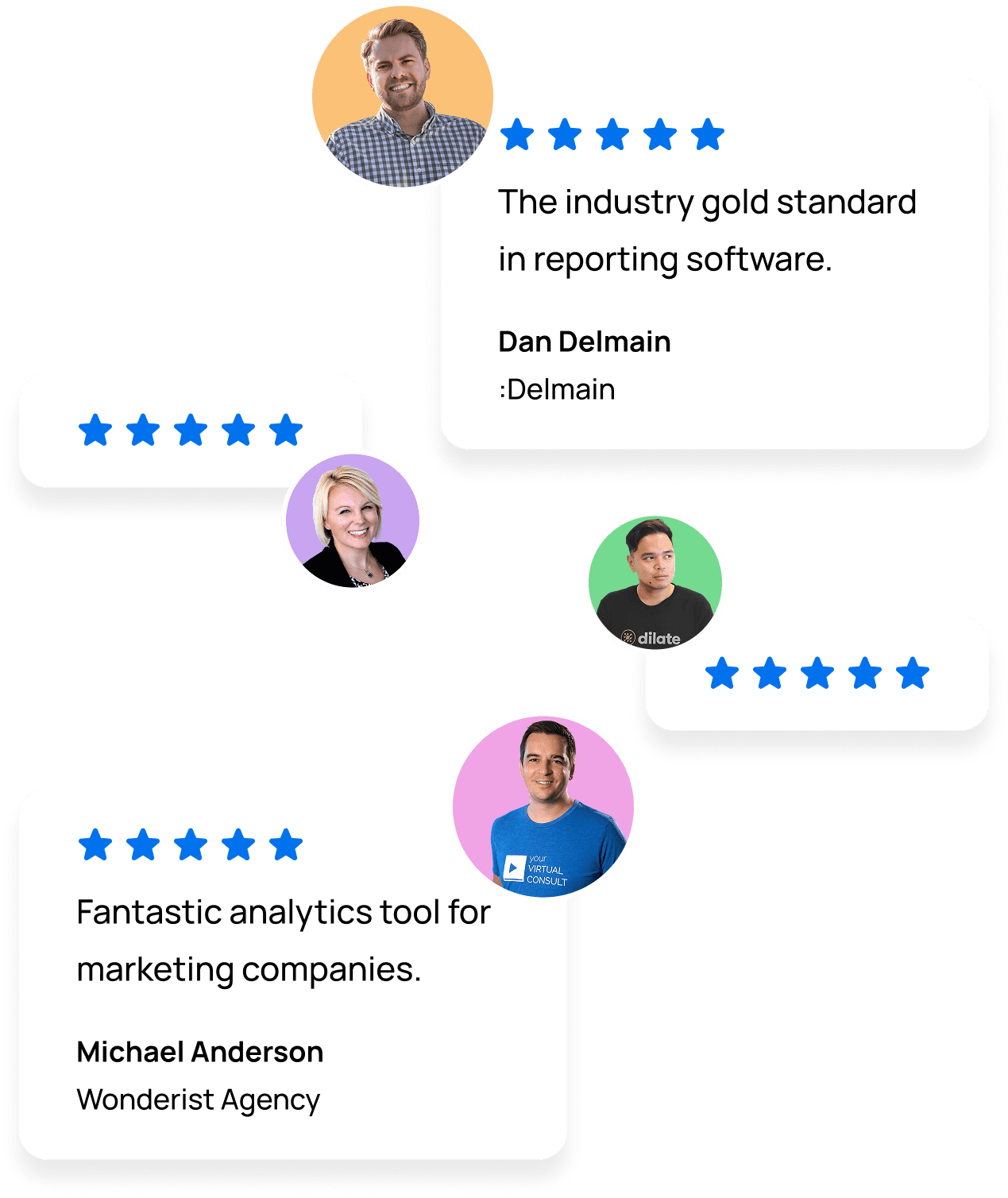 AgencyAnalytics 5-Star reviews from marketing agencies
