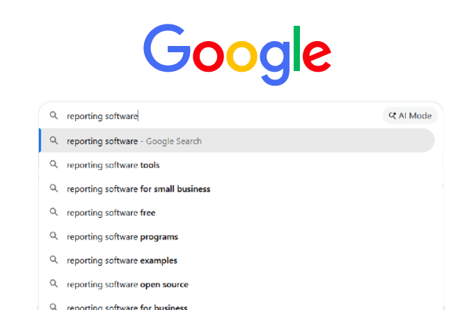An example Google search query An example Google search query