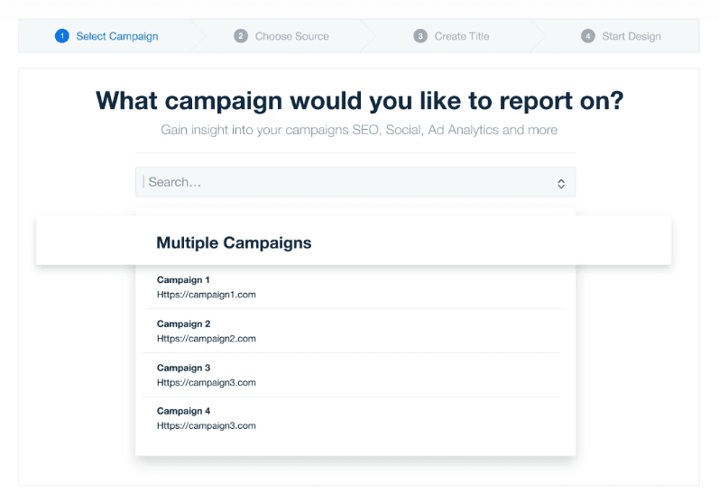 AgencyAnalytics Multiple Campaign Reporting