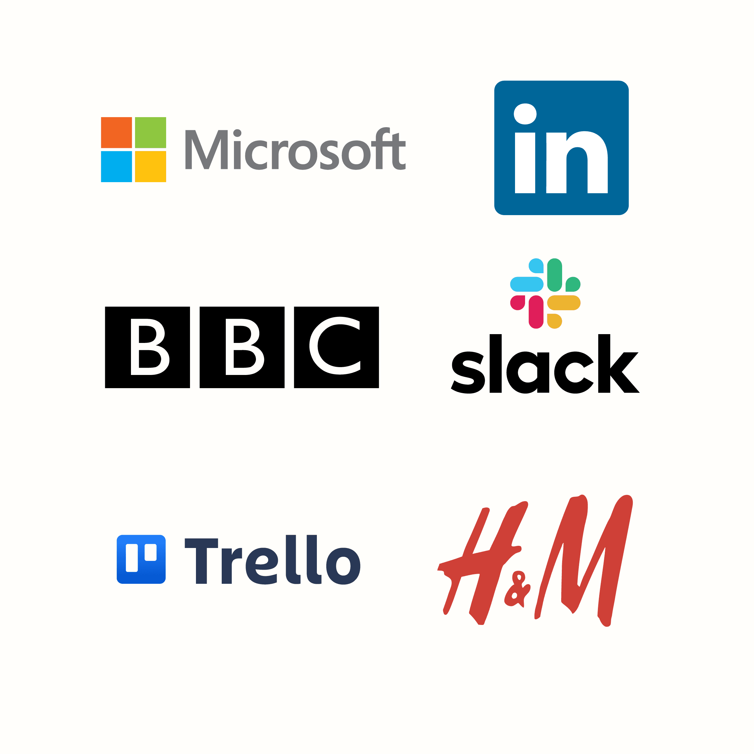 A collage of different logos using squares and lines A collage of different logos using squares and lines