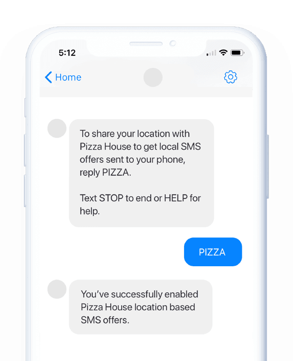 SMS Text Marketing Example SMS Text Marketing Example