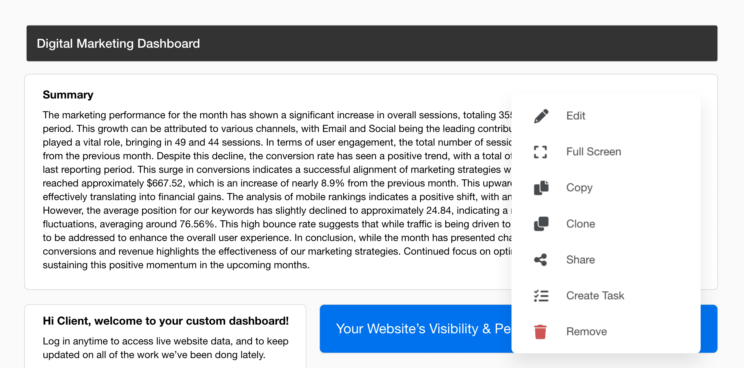 An example showing how to edit AI report summaries to simplify report writing An example showing how to edit AI report summaries to simplify report writing