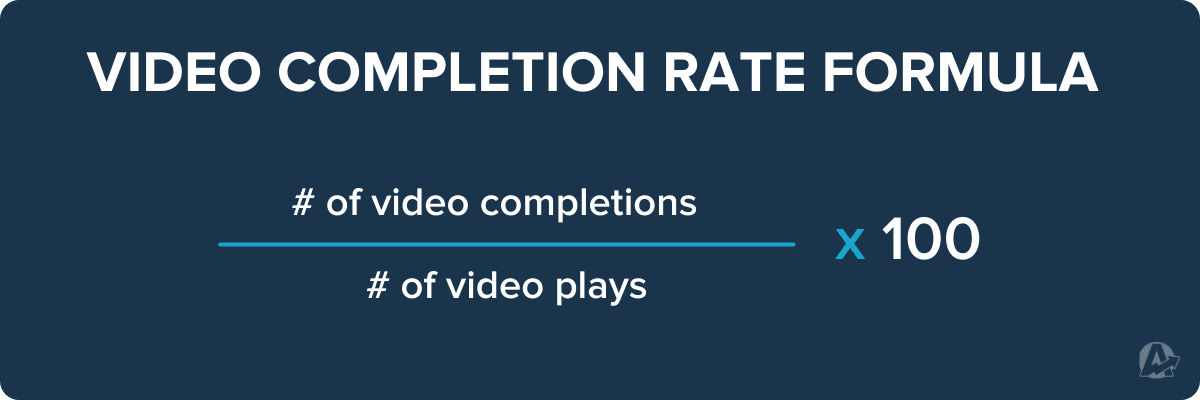 Video Completion Rate Formula