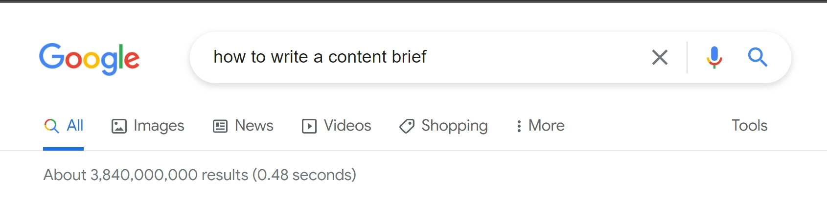 serp how to write a content brief