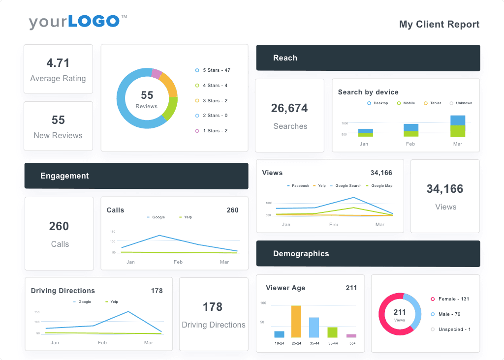 Review Report Dashboard Example