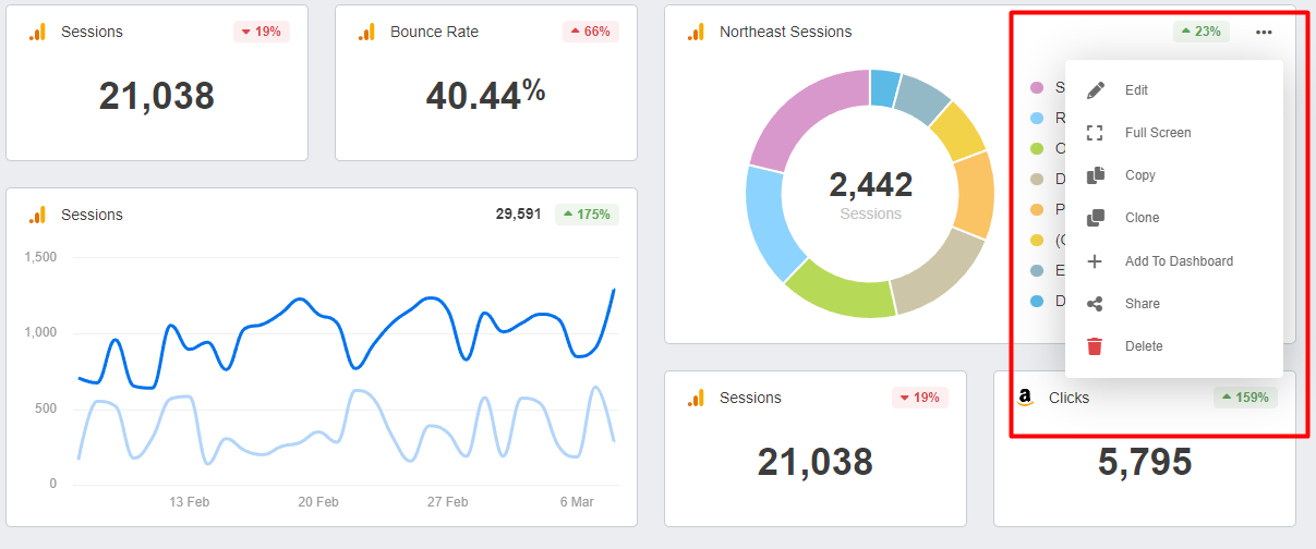 AgencyAnalytics - Customize Widget 