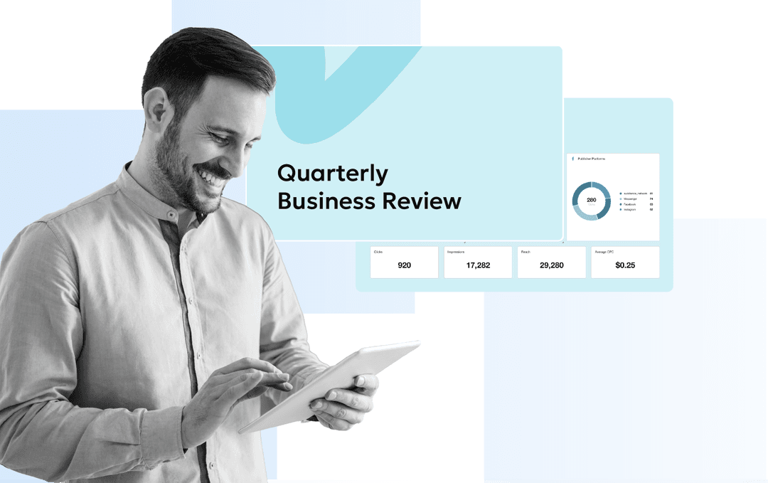 An article covering how to do a quarterly business review at a marketing agency An article covering how to do a quarterly business review at a marketing agency