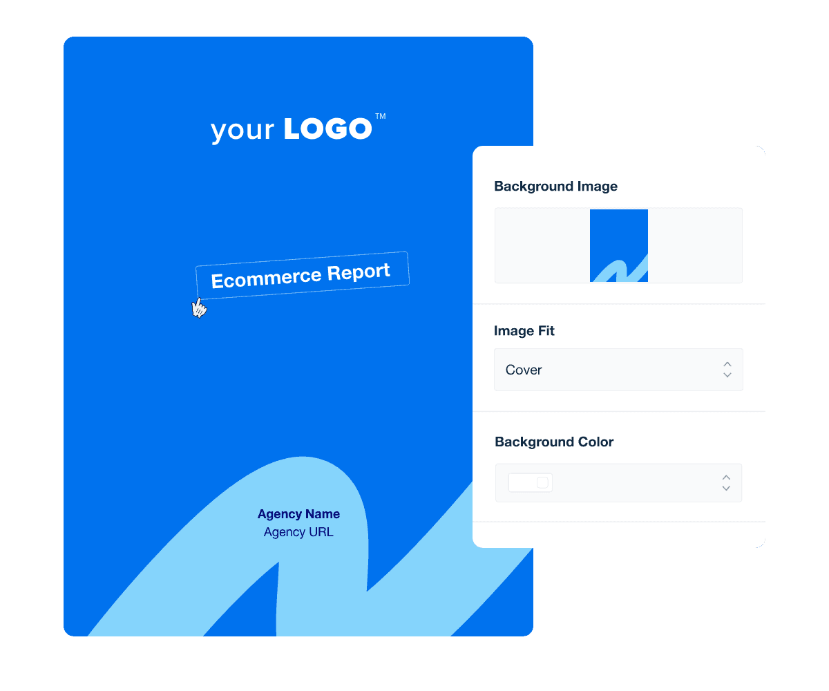 Ecommerce Report Template Cover Page Example