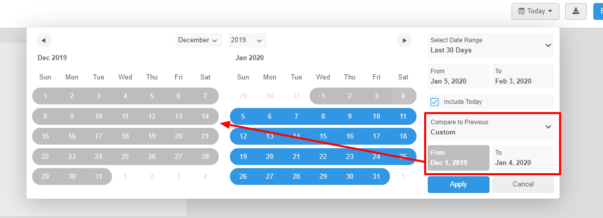 settings calendar