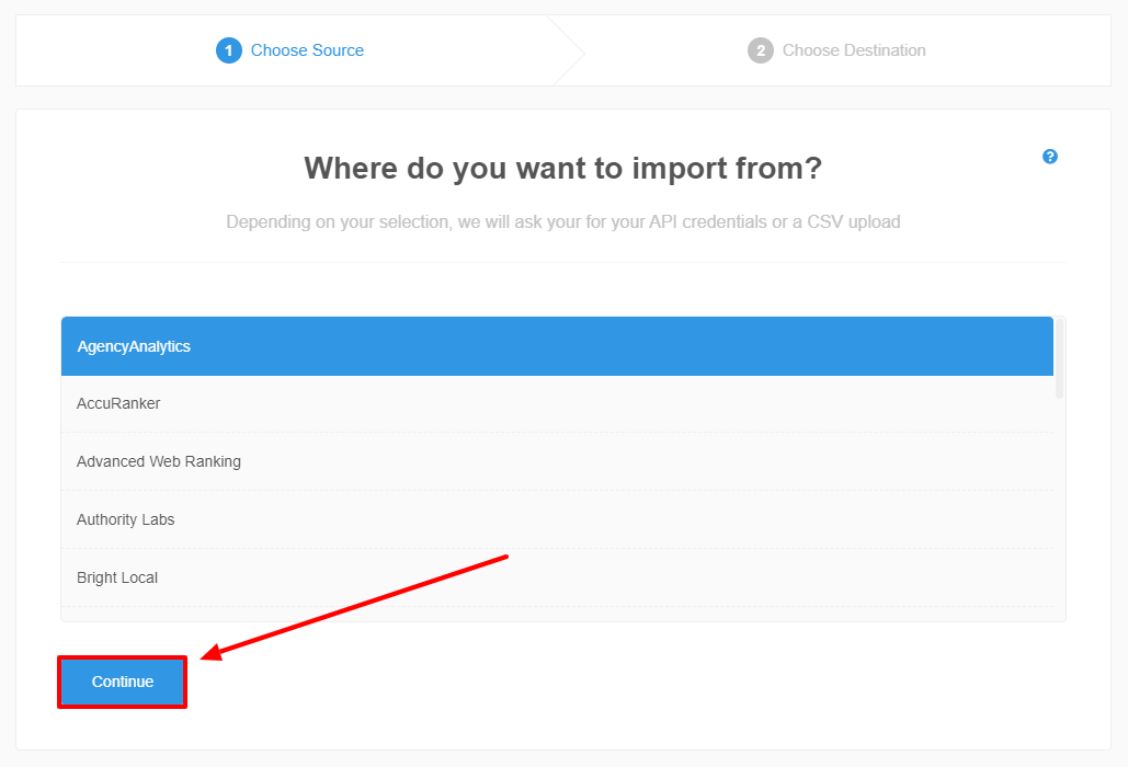 how to bulk import keywords by source to view the ranking history part two 