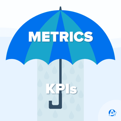 Metrics vs KPIs Graphic
