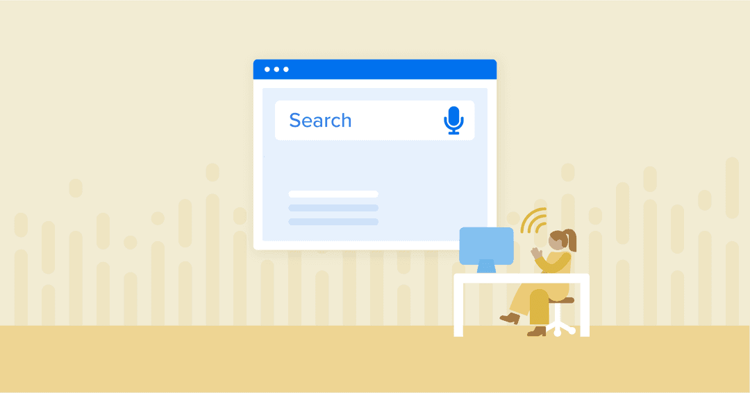 Voice search optimization hero image Voice search optimization hero image