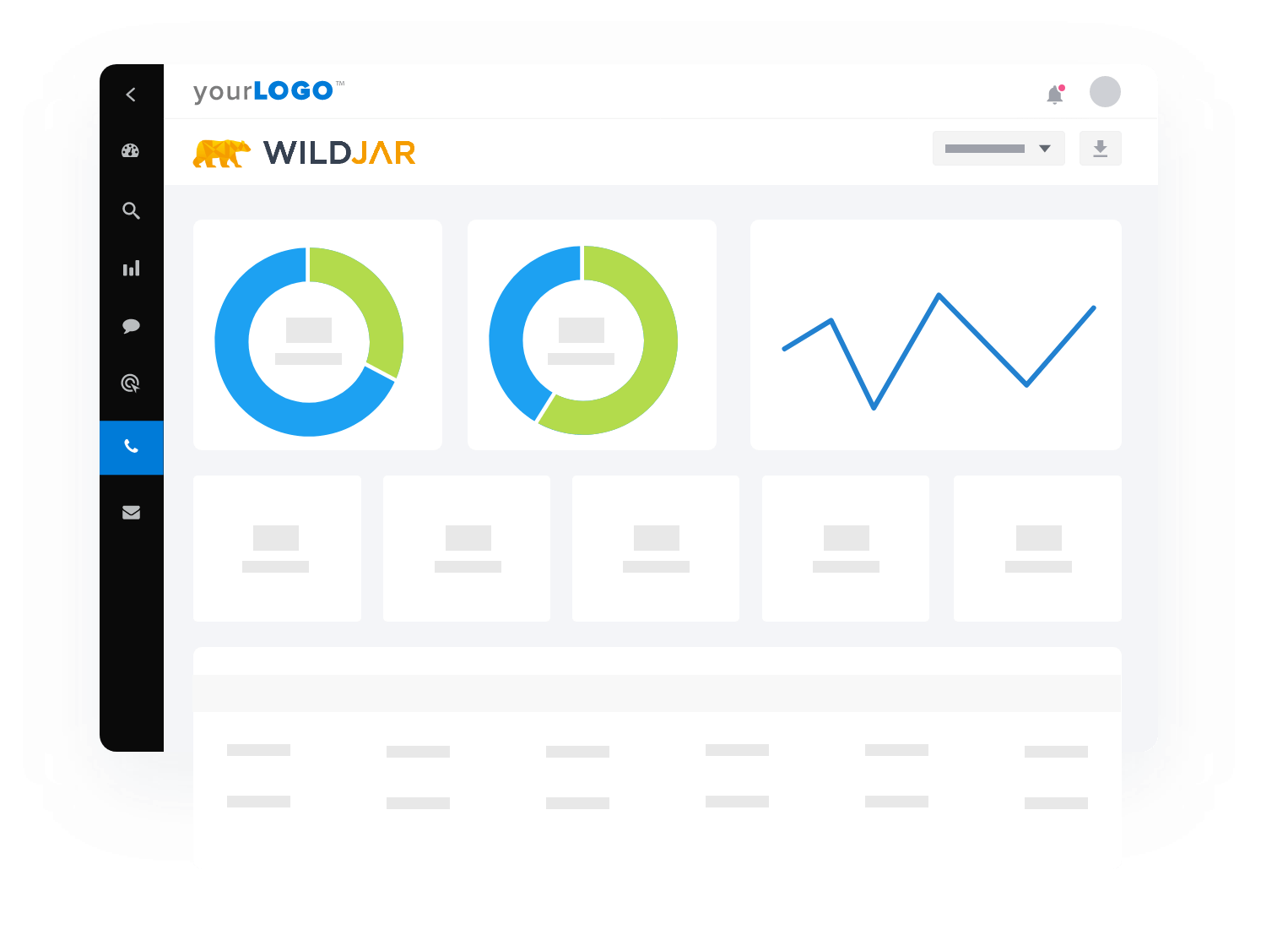 WildJar Call Tracking Dashboard Example