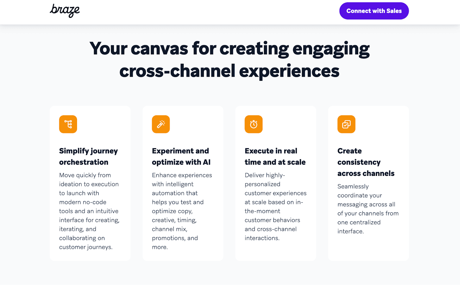 Braze AI-enabled customer engagement and messaging platform website Braze AI-enabled customer engagement and messaging platform website