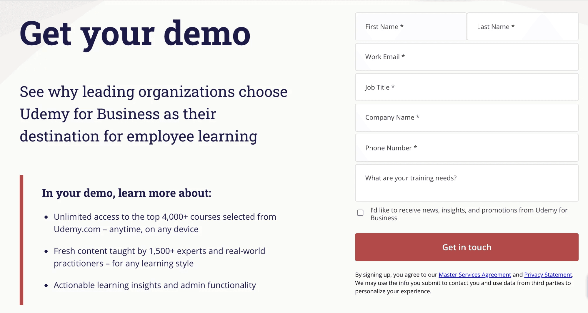 Demo lead magnet example