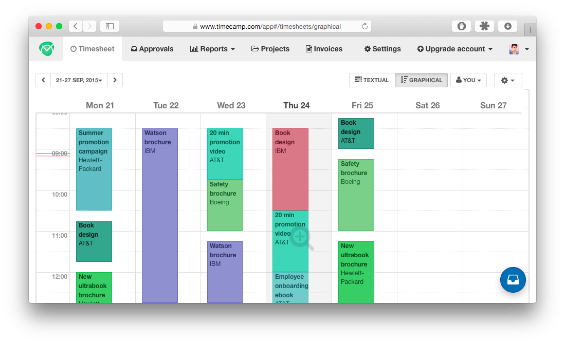 TimeCamp time tracking software