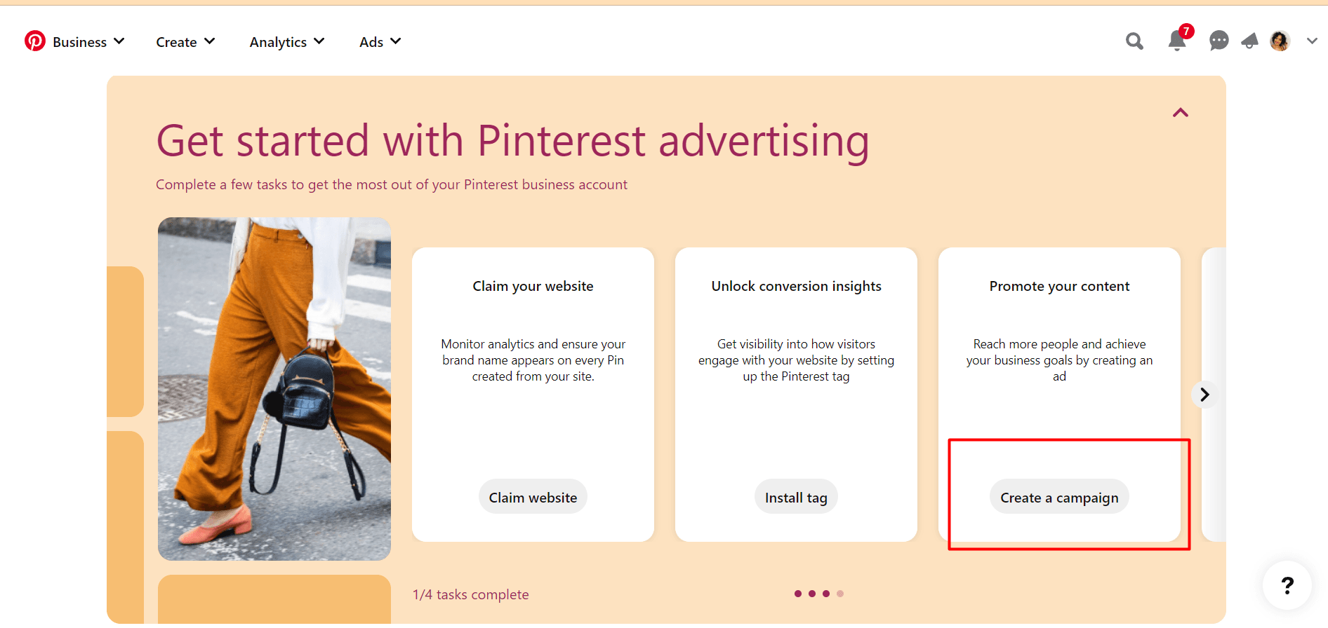 Pinterest Ads - Create an Ad Campaign