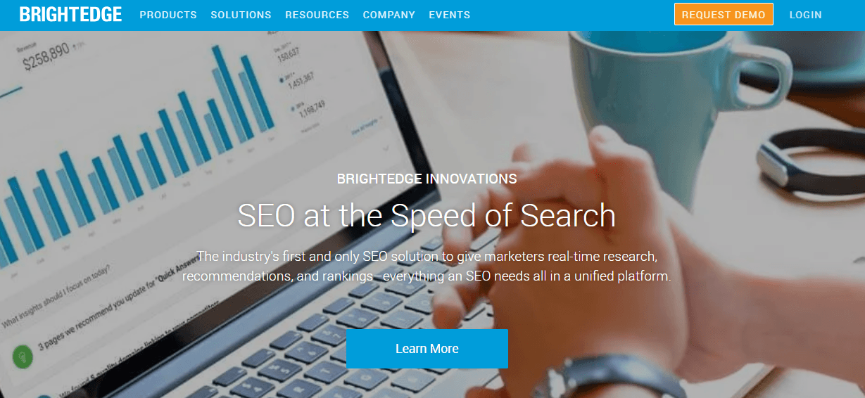 BrightEdge SEO Software Tool Homepage BrightEdge SEO Software Tool Homepage