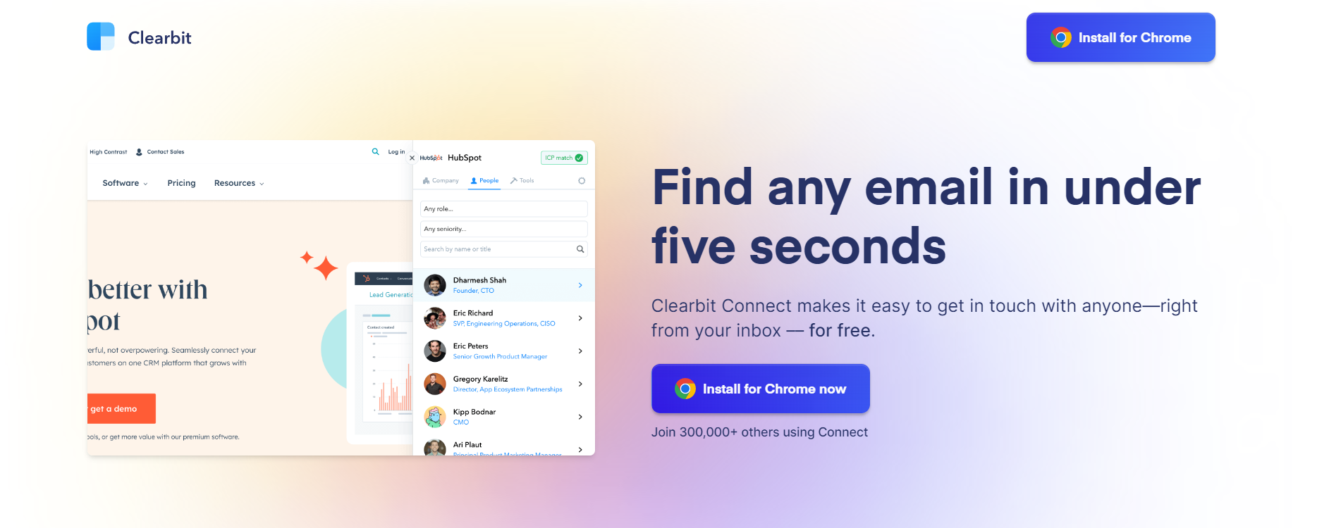 Clearbit Homepage Clearbit Homepage