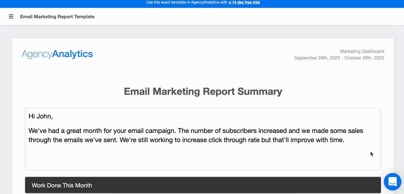 Email Marketing Report Template Email Marketing Report Template