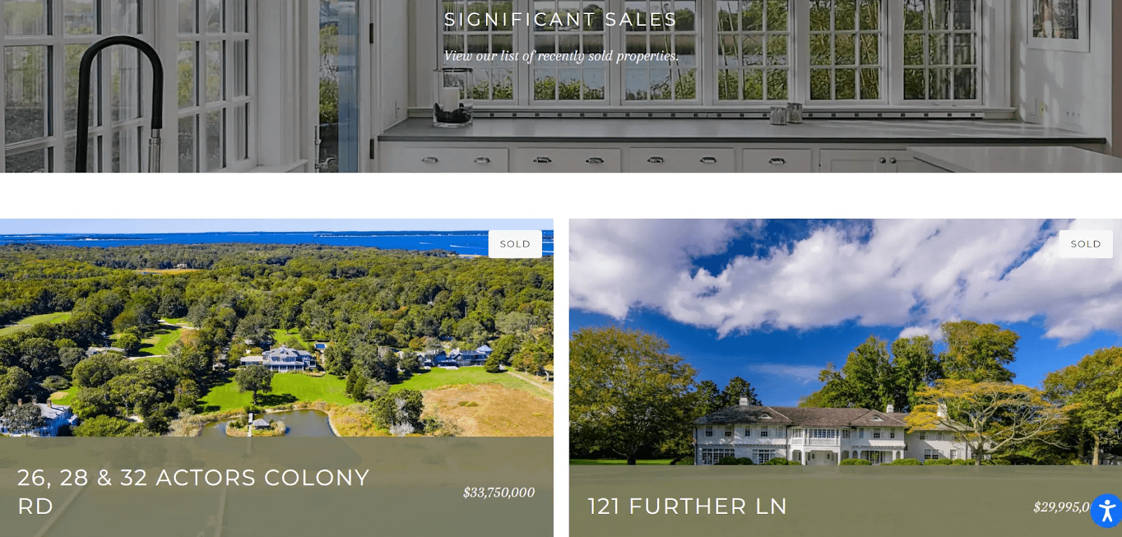 Real estate website example Real estate website example